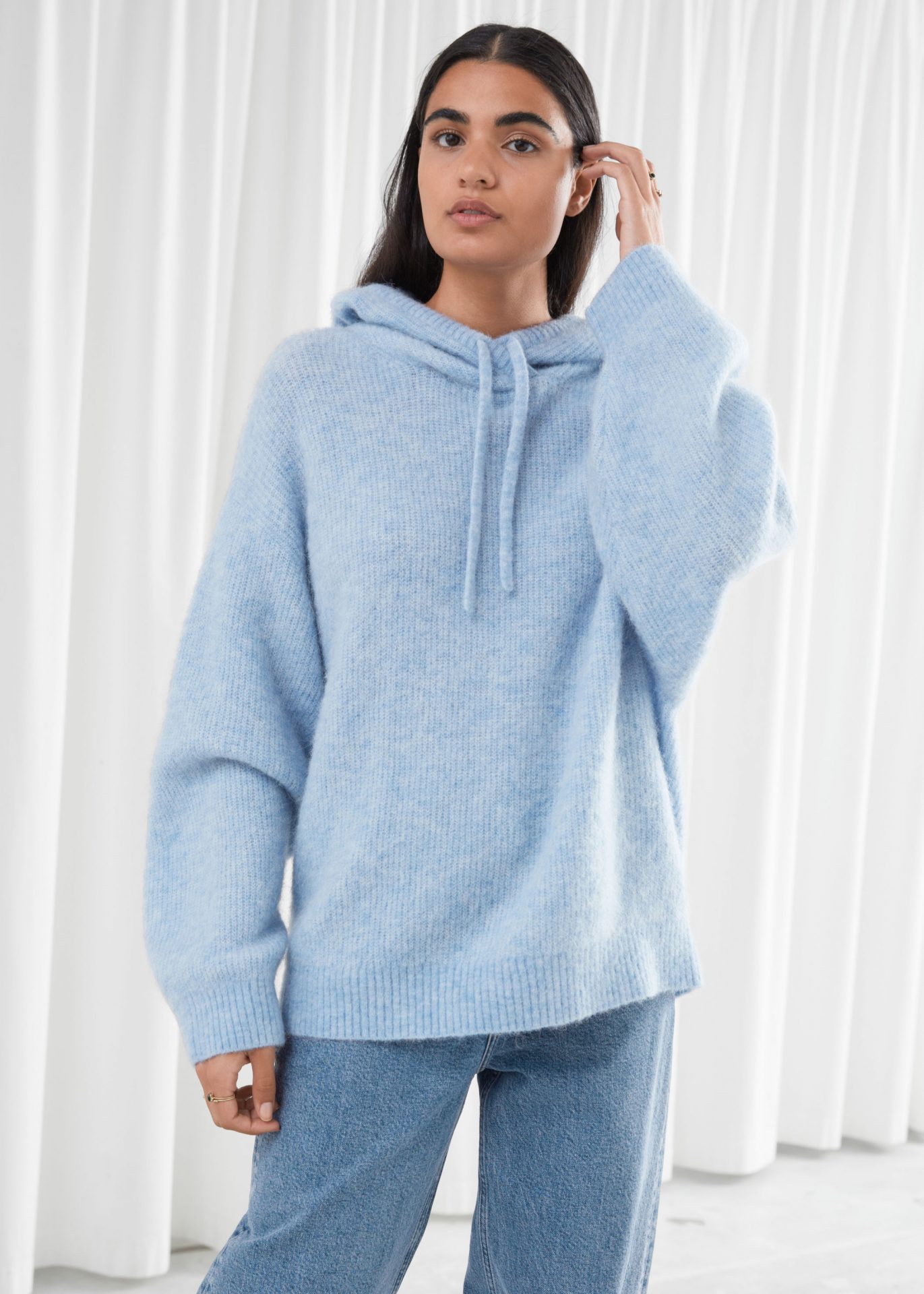 Knitted hoodies ladies deals