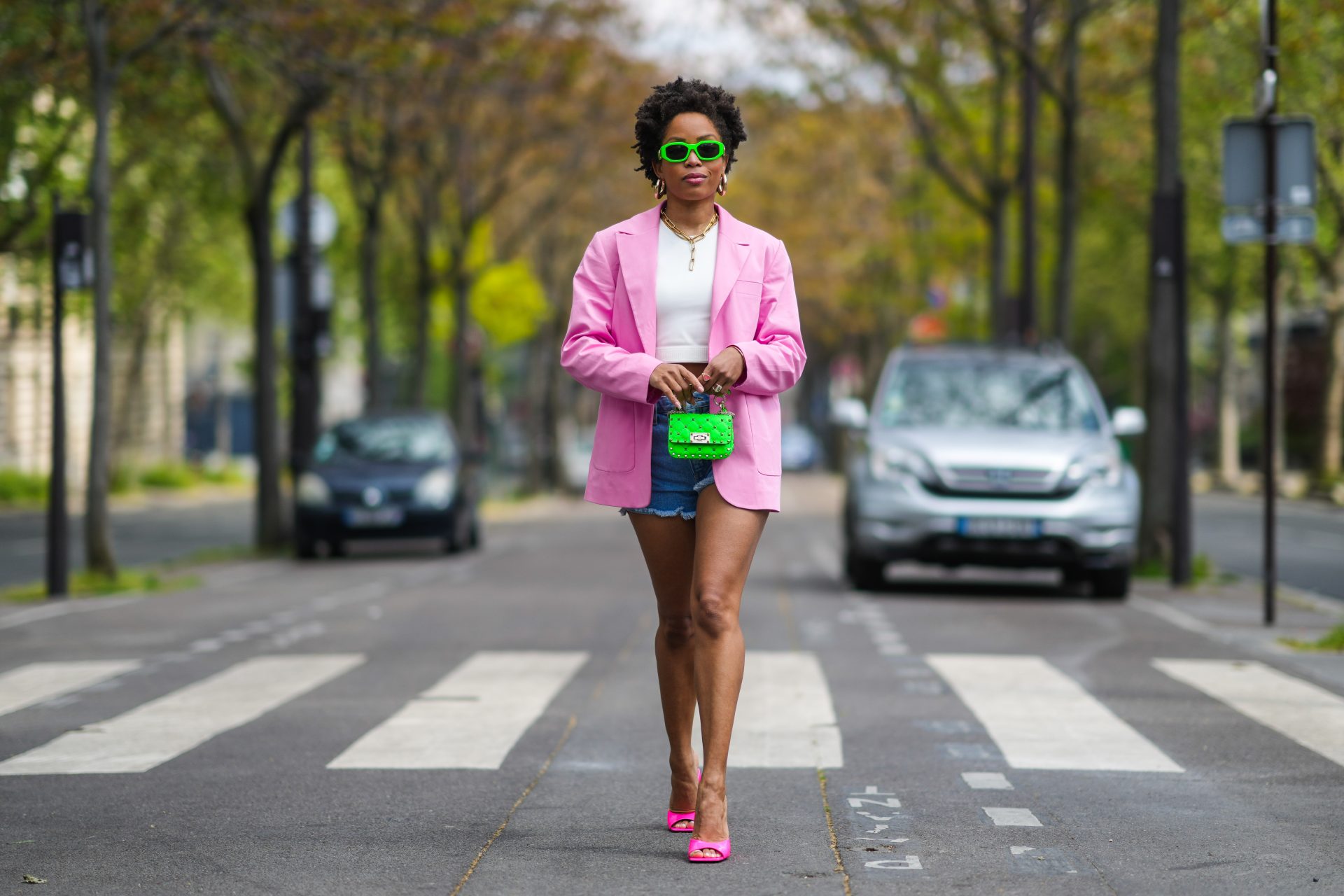 Pink blazer looks best sale