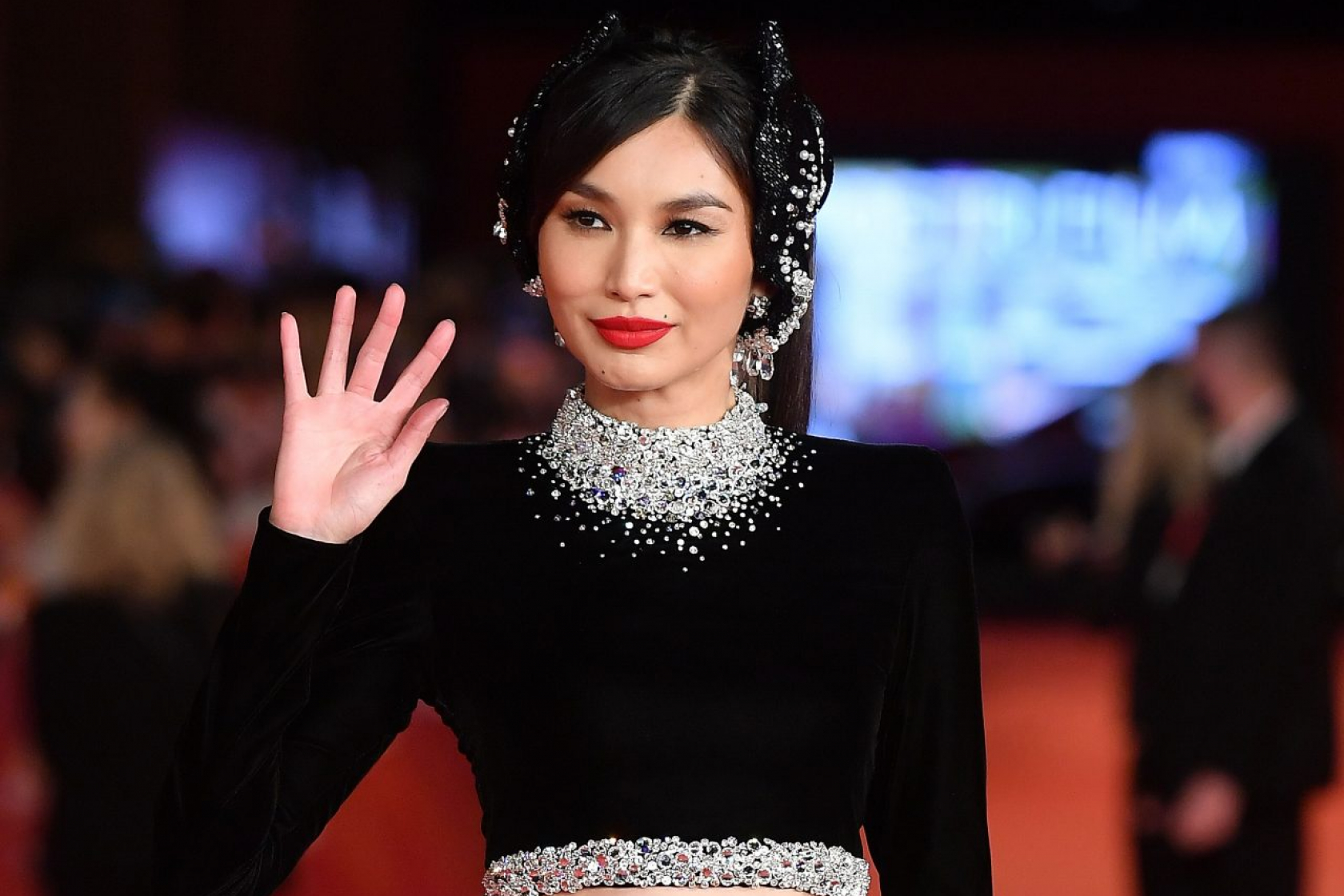 More proof Gemma Chan should be your source for red lip inspo